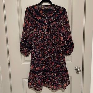 Loft floral chiffon dress
